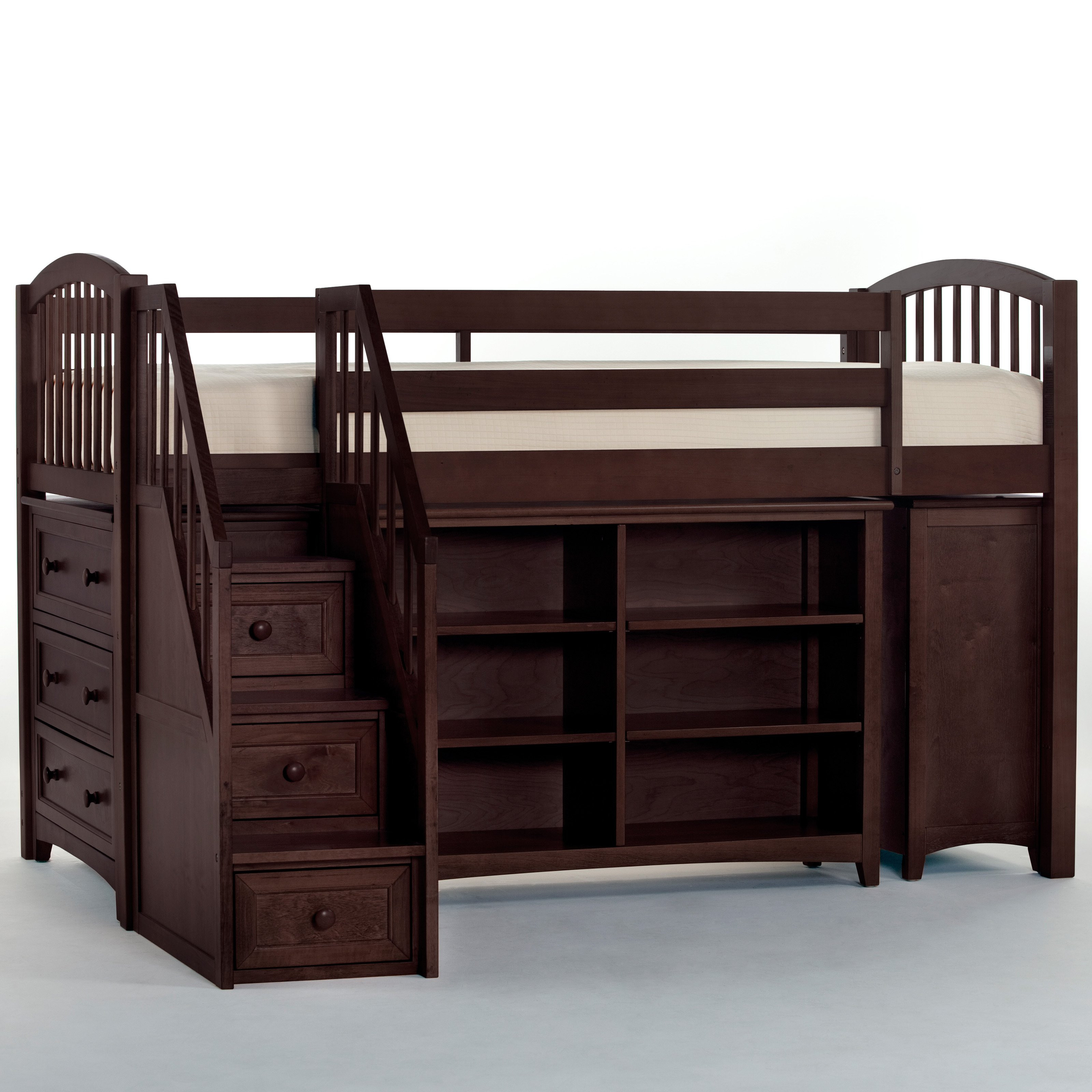 Best ideas about Loft Bunk Bed With Stairs
. Save or Pin NE Kids Schoolhouse Storage Junior Loft Bed with Stairs Now.