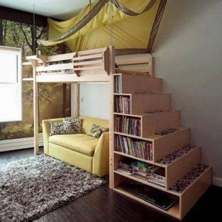 Best ideas about Loft Bunk Bed With Stairs
. Save or Pin 19 Cool Adult Loft Bed With Stairs Designs Now.