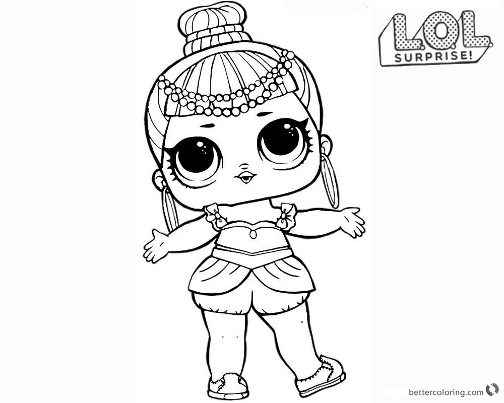 Lol Coloring Sheets For Girls
 LOL Surprise Doll Coloring Pages Series 2 Genie Free