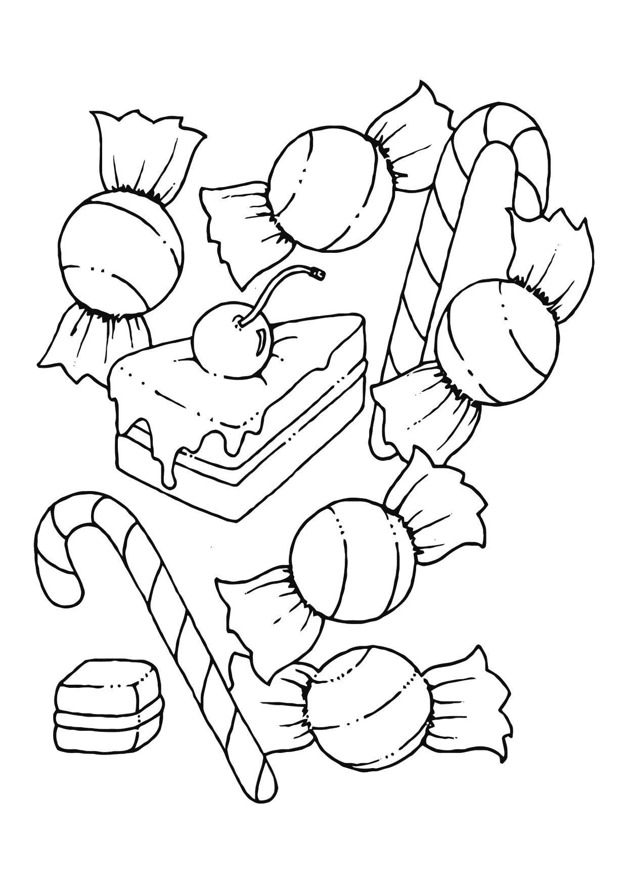 Lollipop Coloring Pages
 Free Printable Candy Coloring Pages For Kids