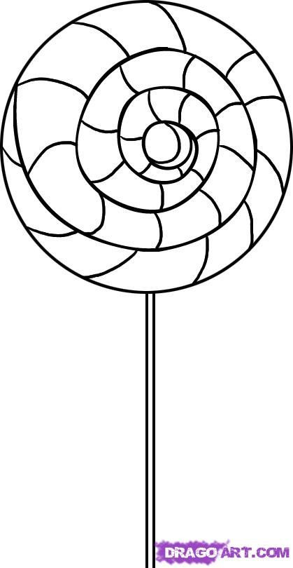 Lollipop Coloring Pages
 Swirl Lollipop Coloring Page Projects to Try