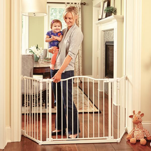Best ideas about Long Baby Gate
. Save or Pin Amazon Deluxe Décor Gate Linen Fits Spaces between Now.