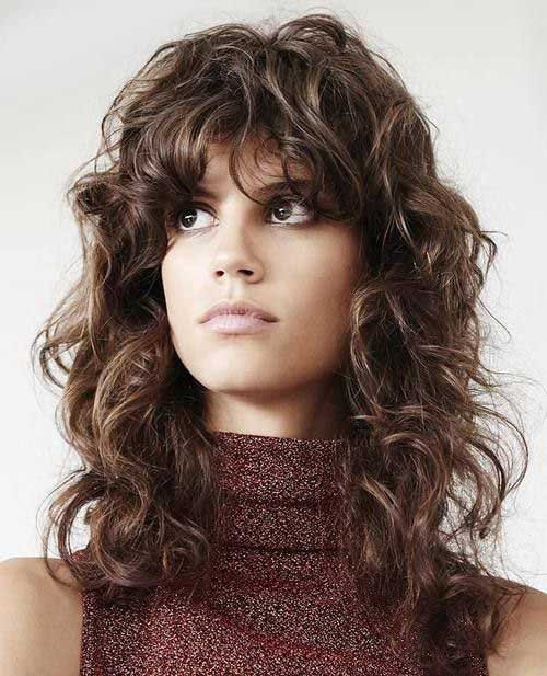 Long Curly Hairstyles With Bangs
 20 Curly Hairstyles with Bangs