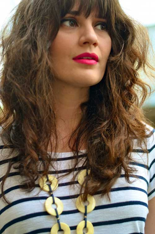 Long Curly Hairstyles With Bangs
 Best Curly Hair with Bangs