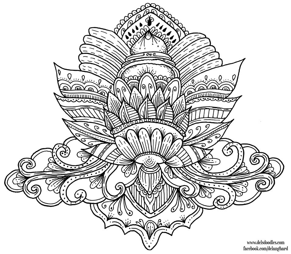 Lotus Coloring Pages
 Lotus Colouring Page by WelshPixie on DeviantArt