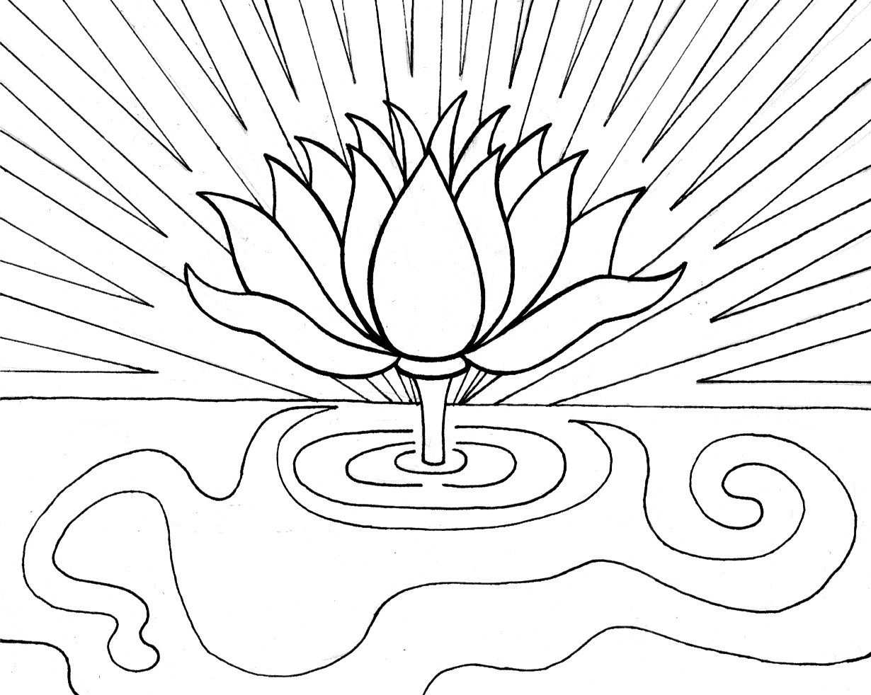 Lotus Coloring Pages
 Free Printable Lotus Coloring Pages For Kids