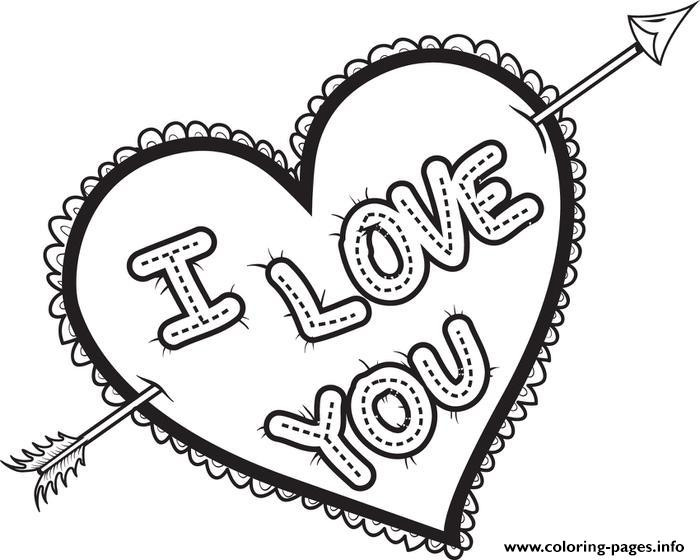 Love Coloring Sheets For Kids
 I Love You Valentines Coloring Pages Printable