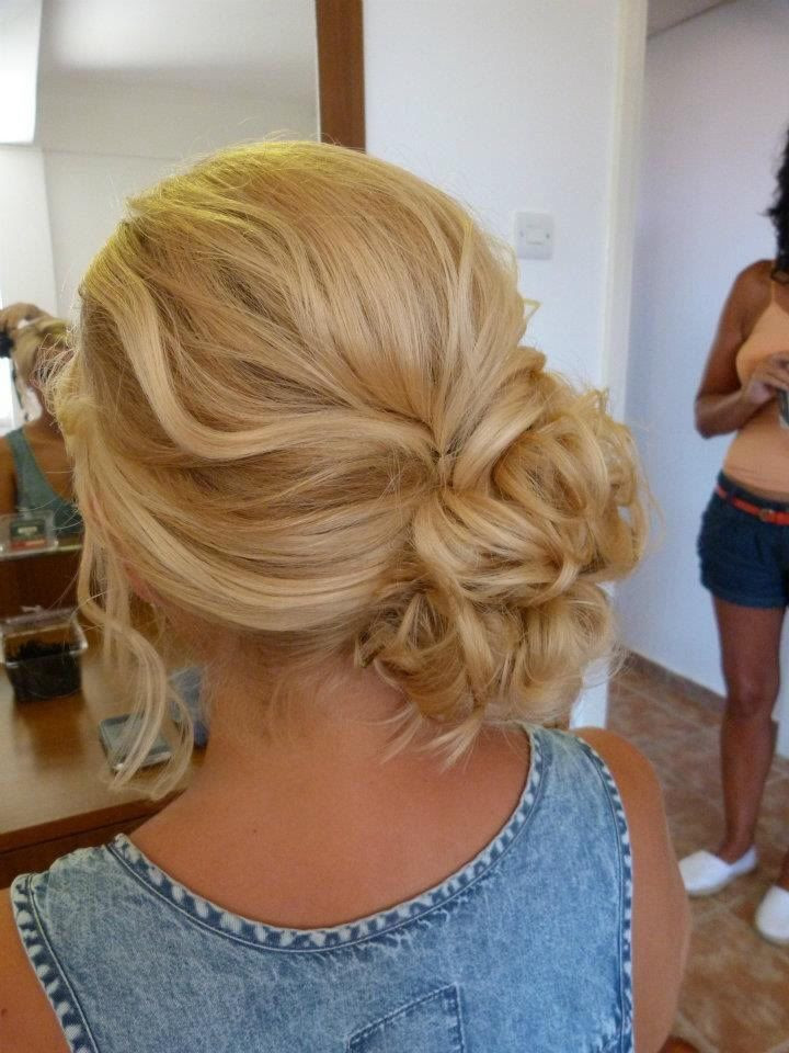 Low Bun Prom Hairstyles
 Prom hair side low updo