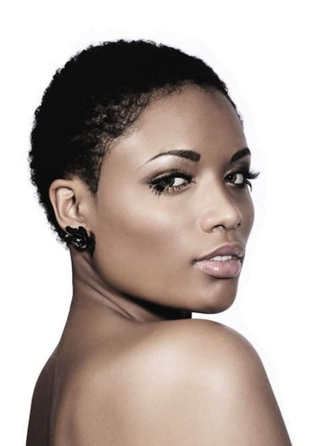 Low Haircuts For Black Women
 Short Natural hair really low TWA hair Short curly