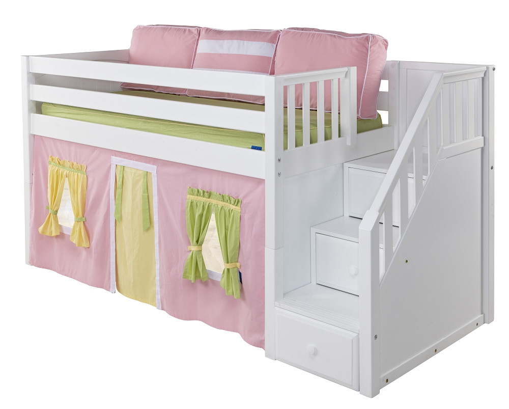 Best ideas about Low Loft Bed With Staircase
. Save or Pin Maxtrix line Low loft bed with stairs steps Now.