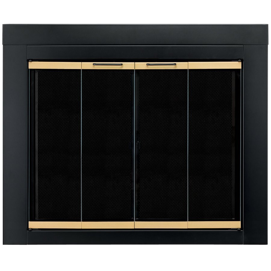 Best ideas about Lowes Fireplace Doors
. Save or Pin Pleasant Hearth Arrington Medium Fireplace Doors Now.