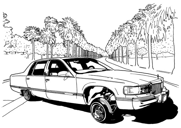 Lowrider Coloring Pages
 Lowrider Car Coloring Pages Sketch Coloring Page