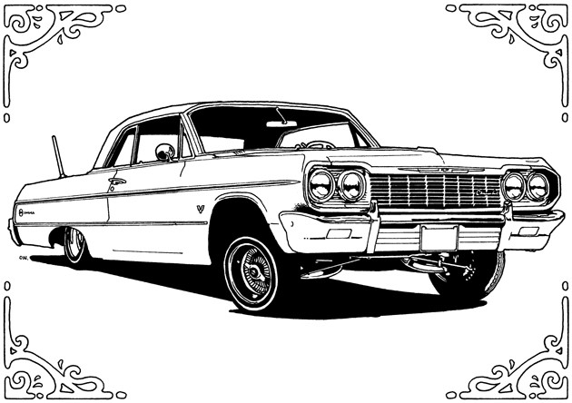 Lowrider Coloring Pages
 The Lowrider Coloring Book Dokument Press