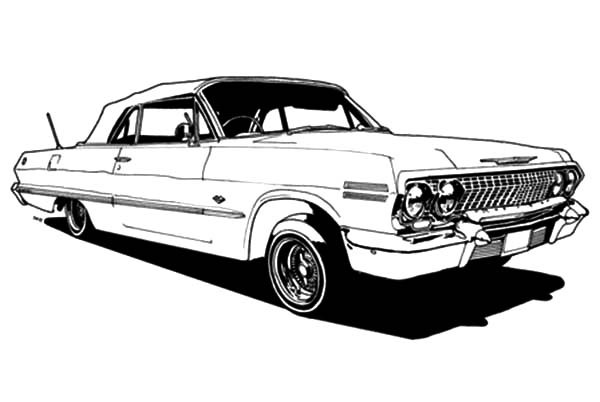 Lowrider Coloring Pages
 Impala Lowrider Coloring Coloring Pages
