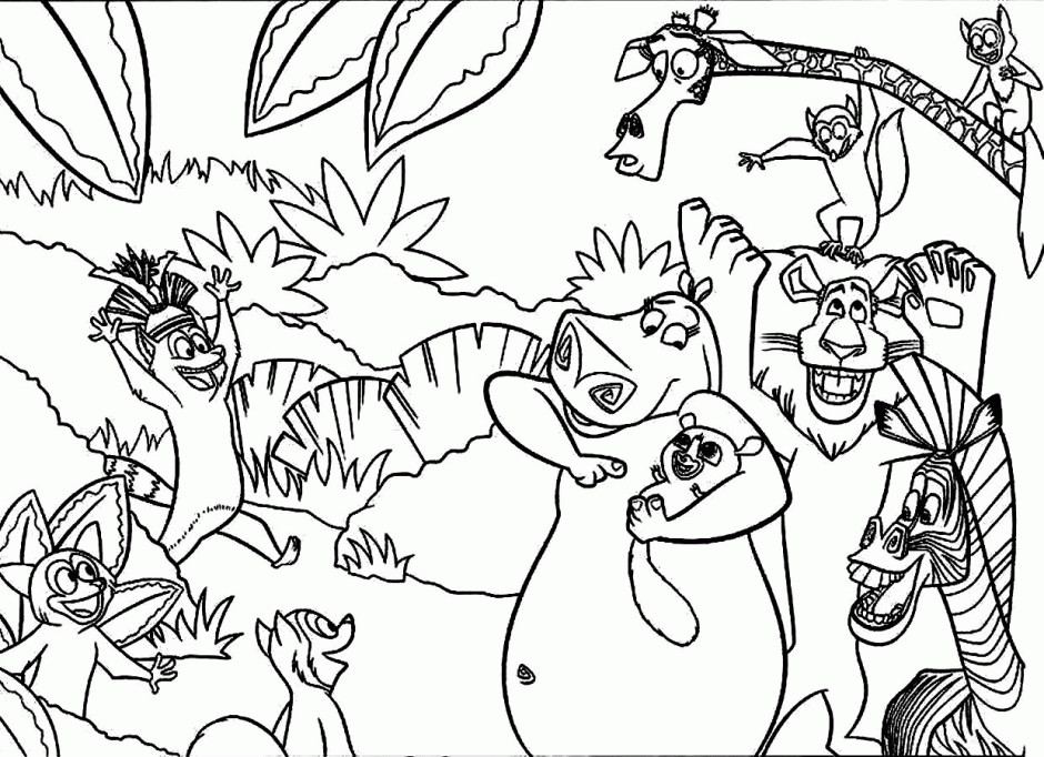 Madagascar Coloring Pages
 Penguins Madagascar Coloring Pages Coloring Home