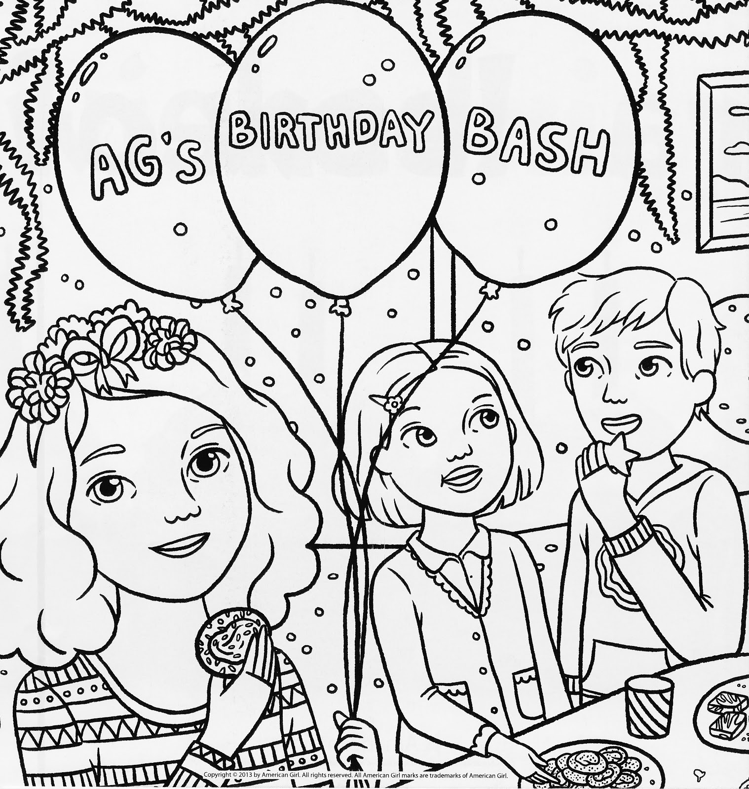 Magazine Coloring Sheets For Kids
 Bonggamom Finds American Girl Magazine Special Birthday