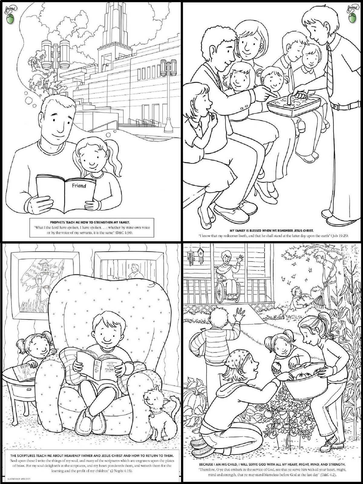 Magazine Coloring Sheets For Kids
 RobbyGurl s Creations The Friend Magazine Mini Coloring Book