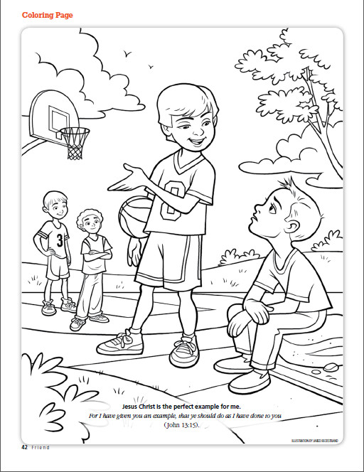 Magazine Coloring Sheets For Kids
 Jesus Christ is the perfect example for me LDS The Friend