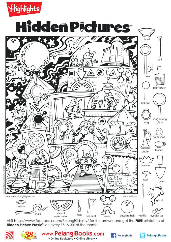 Magazine Coloring Sheets For Kids
 home improvement Hidden pictures coloring pages
