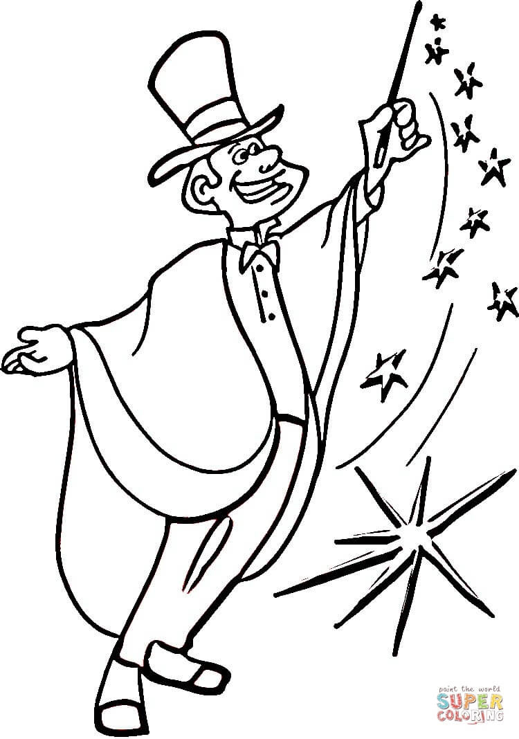 Magic Coloring Pages
 Magic coloring page