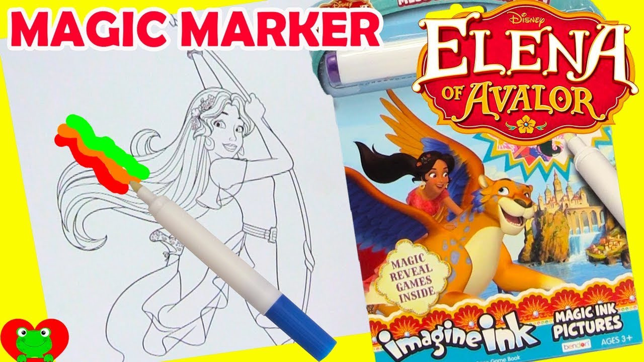 Magic Ink Coloring Book
 Disney Princess Elena of Avalor Imagine Ink Magic Marker