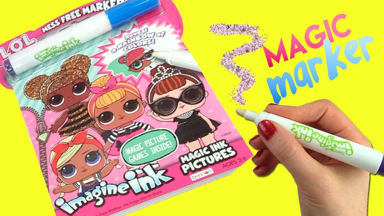 Magic Ink Coloring Book
 LOL Surprise Imagine Ink Coloring Book with Magic Marker