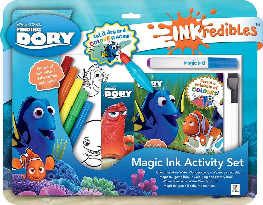 Magic Ink Coloring Book
 Inkredibles Disney Finding Dory Magic Ink Activity Set