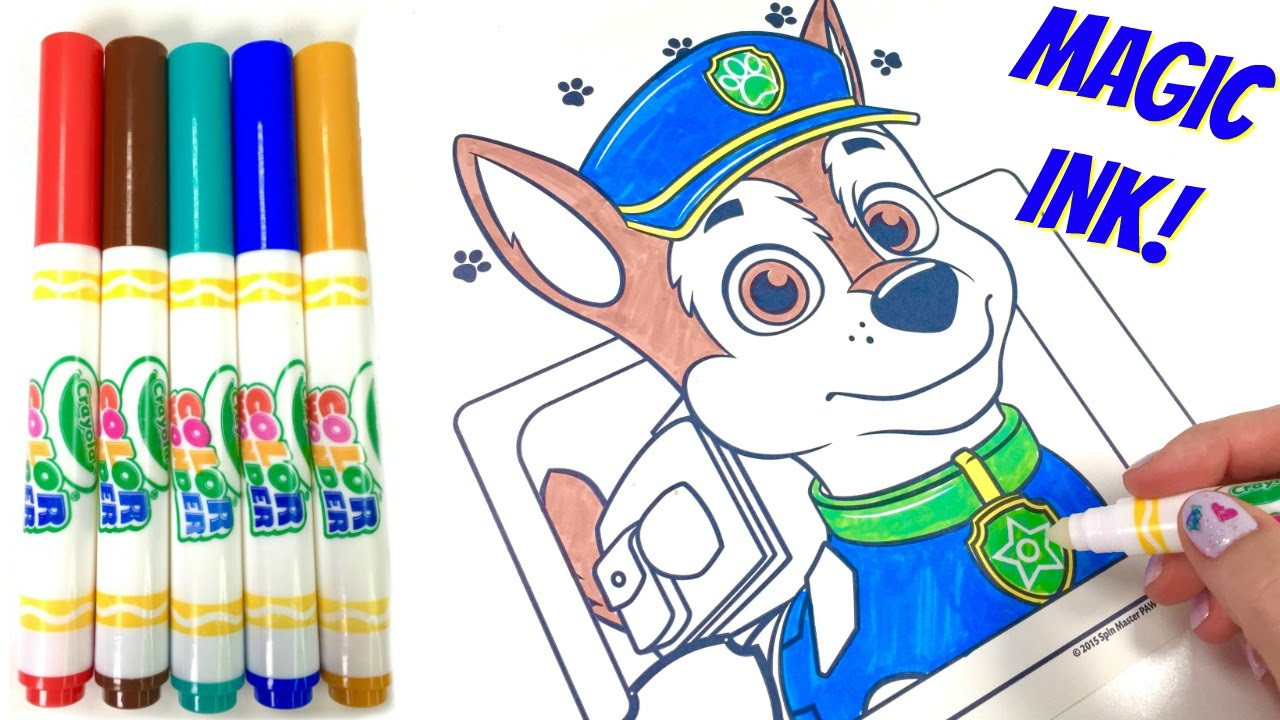 Magic Ink Coloring Book
 Paw Patrol Chase Crayola Color Wonder Magic Ink Marker