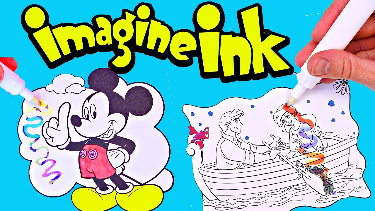 Magic Ink Coloring Book
 Imagine Ink Mickey Mouse & Disney Princess Magic Ink Pens