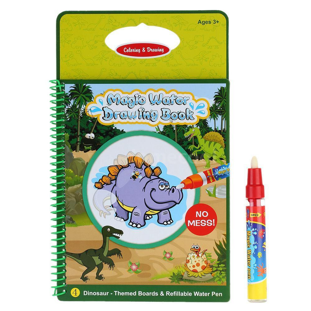 Magic Ink Coloring Book
 Magic Water Drawing Book Coloring Book Doodle Dinosaur