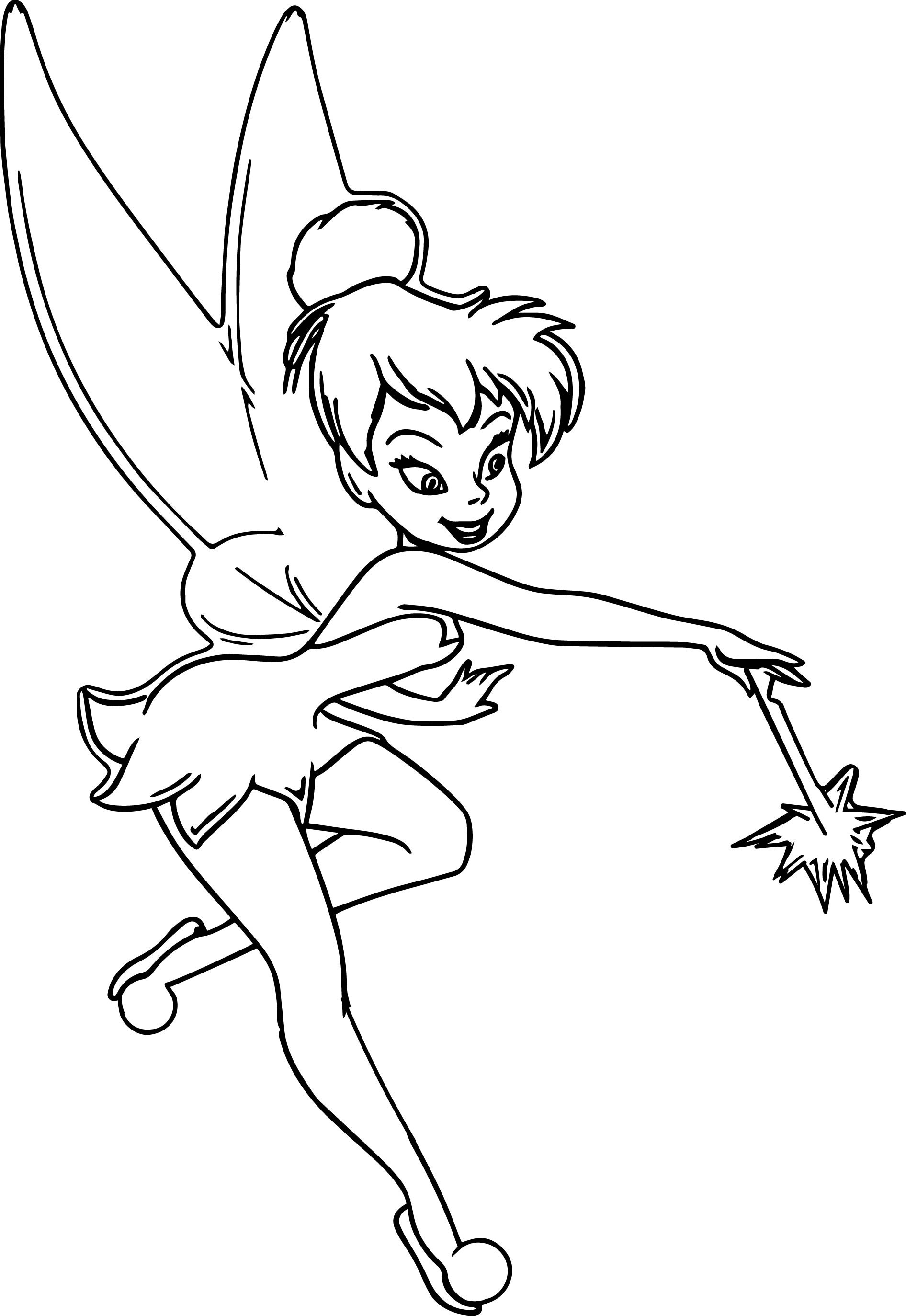 Magical Coloring Pages
 Tinkerbell Magic Coloring Page