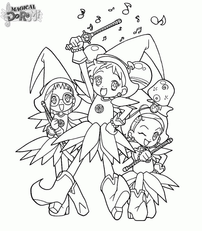 Magical Coloring Pages
 Magical DoReMi Coloring Pages