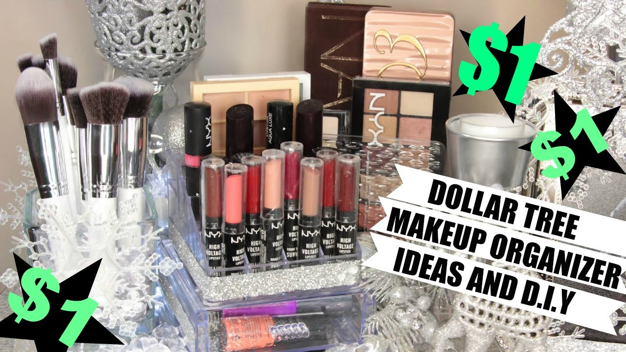 Makeup Organizer DIY
 $1 Makeup Organizers Dollar Tree Ideas and D I Y