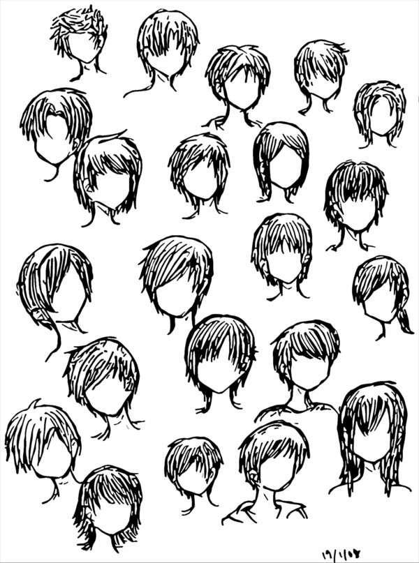 Male Anime Hairstyle
 Boy Hairstyles by DNA lily on DeviantArt