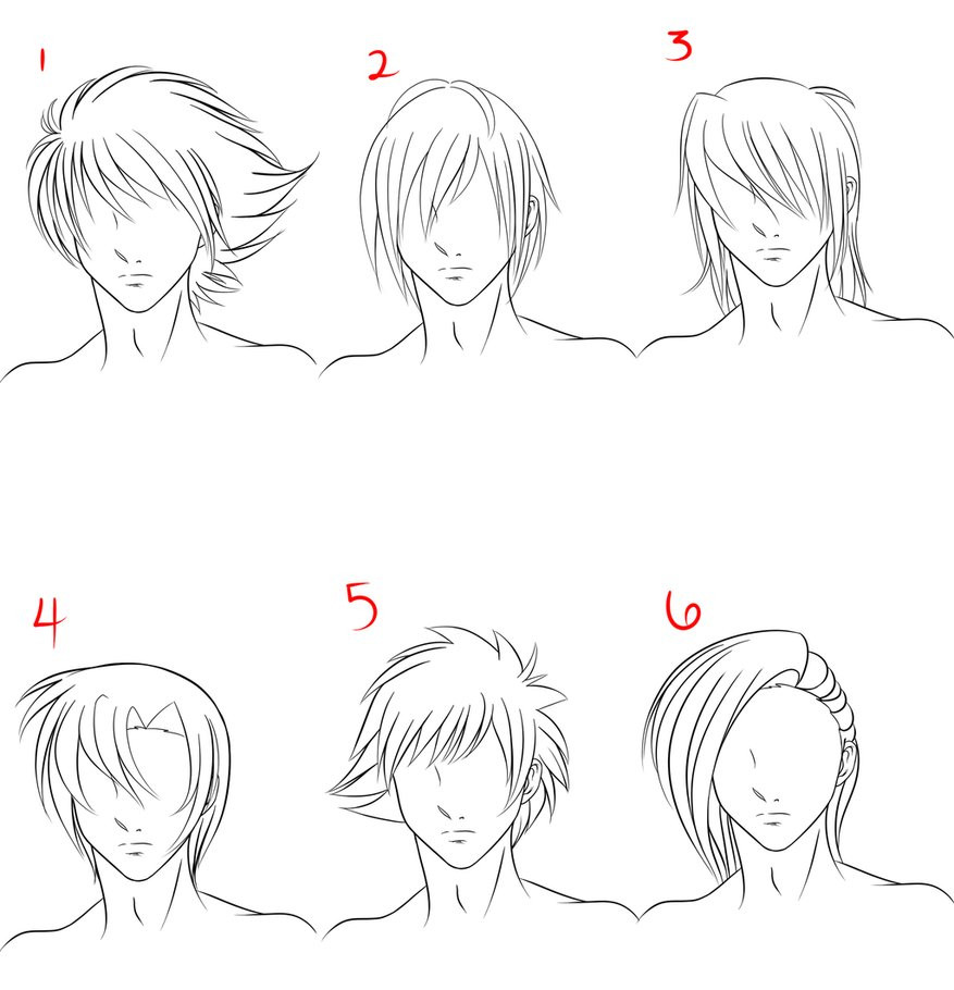 Male Anime Hairstyle
 Anime Male Hair Style 1 by RuuRuu Chan on DeviantArt
