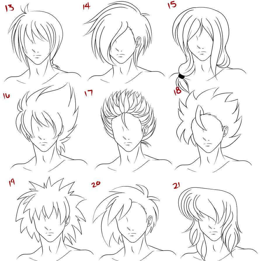 Male Anime Hairstyle
 Anime Male Hair Style 3 by RuuRuu Chan on DeviantArt