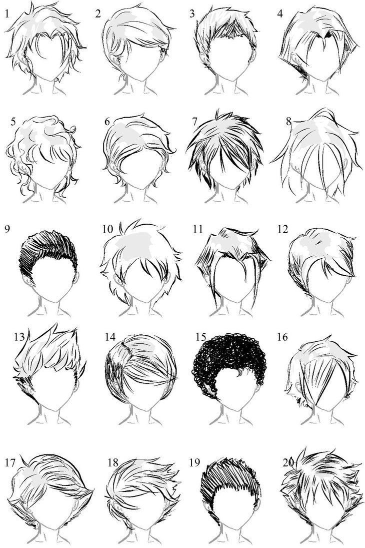Male Anime Hairstyle
 Anime male hair …
