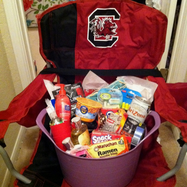 Male High School Graduation Gift Ideas
 USC going away to college basket high school graduation