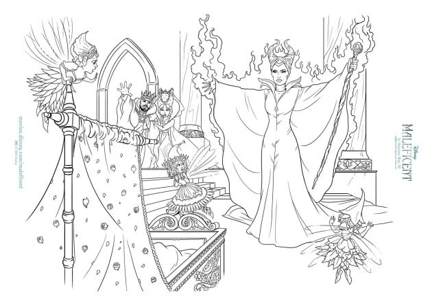 Maleficent Coloring Pages
 MALEFICENT Activity Sheets and Coloring Pages