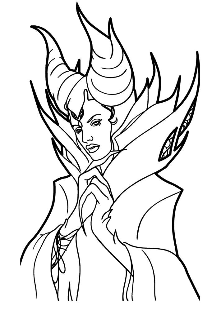 Maleficent Coloring Pages
 Kids n fun