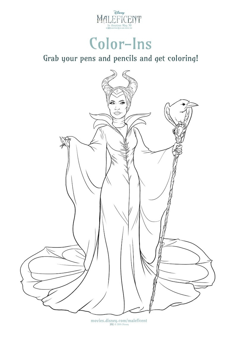 Maleficent Coloring Pages
 New MALEFICENT Printables And Coloring Sheets From Disney