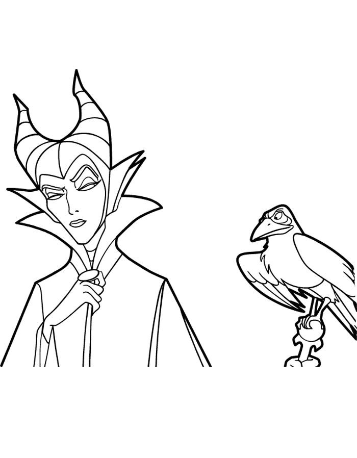 Maleficent Coloring Pages
 Kids n fun