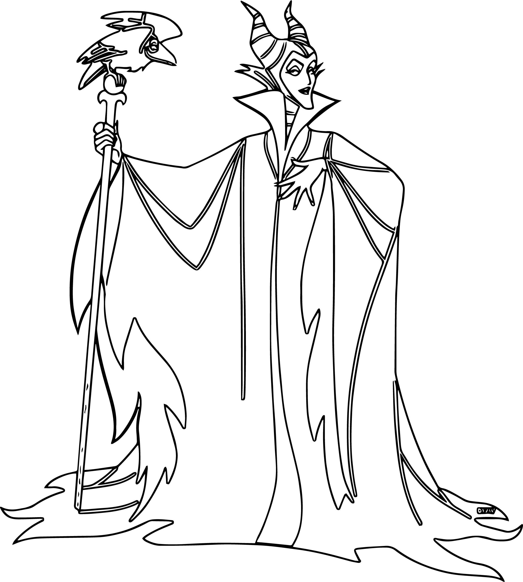 Maleficent Coloring Pages
 Maleficent Colouring Pages Page 3 Sketch Coloring Page