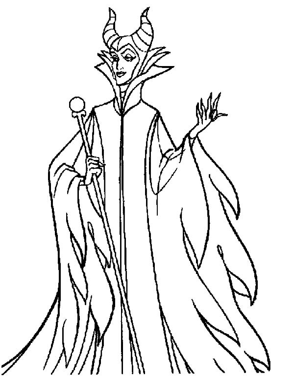 Maleficent Coloring Pages
 Walt Disney Maleficent Coloring Pages