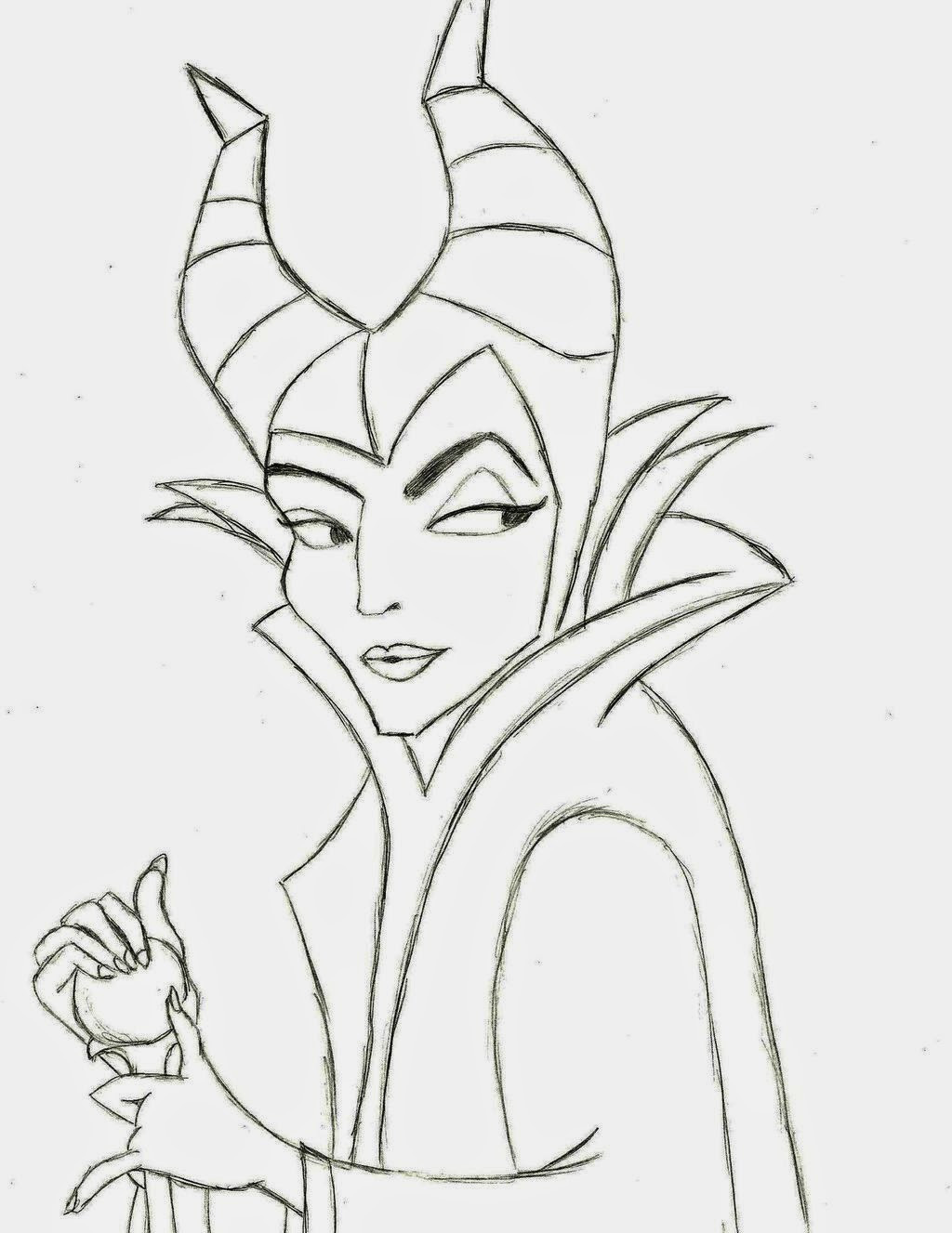 Maleficent Coloring Pages
 Disney Movie Princesses Maleficent Free Printable