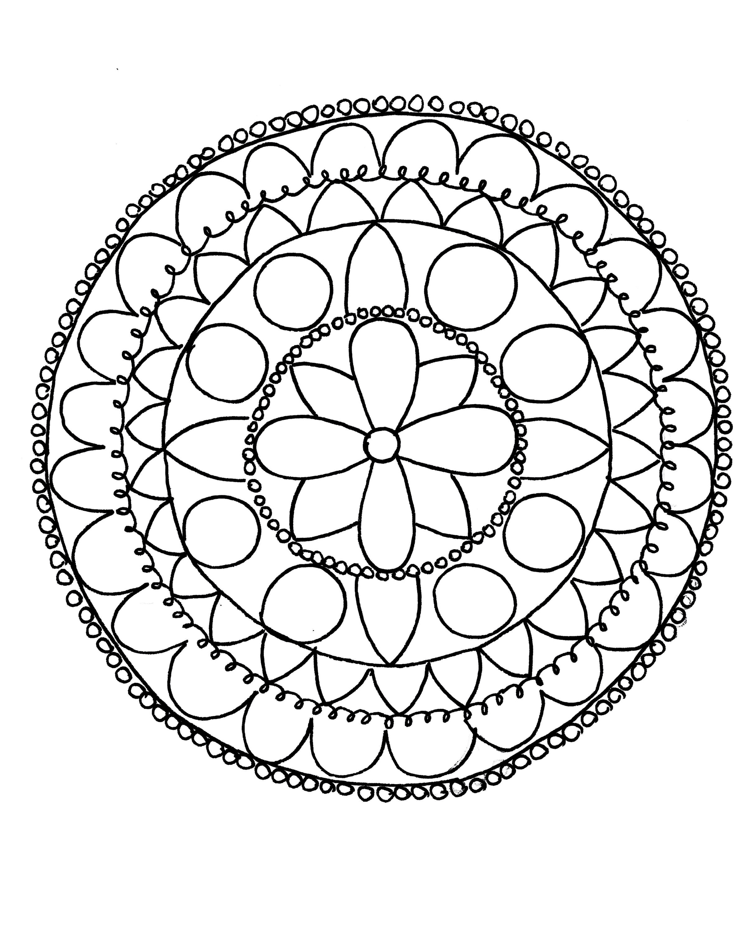 Mandala Art Coloring Pages
 How to Draw a Mandala With FREE Coloring Pages