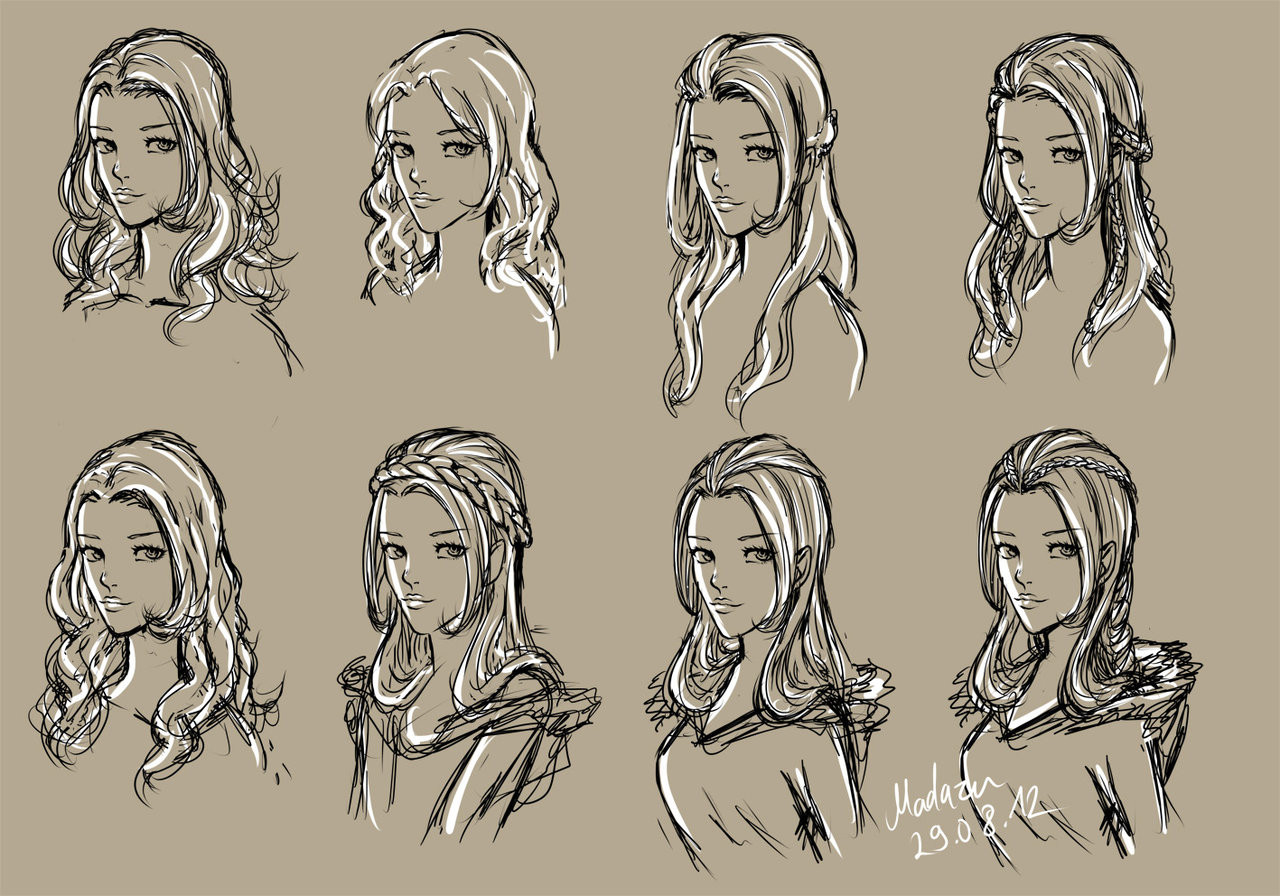 Manga Female Hairstyles
 Female Hairstyles Drawing at GetDrawings