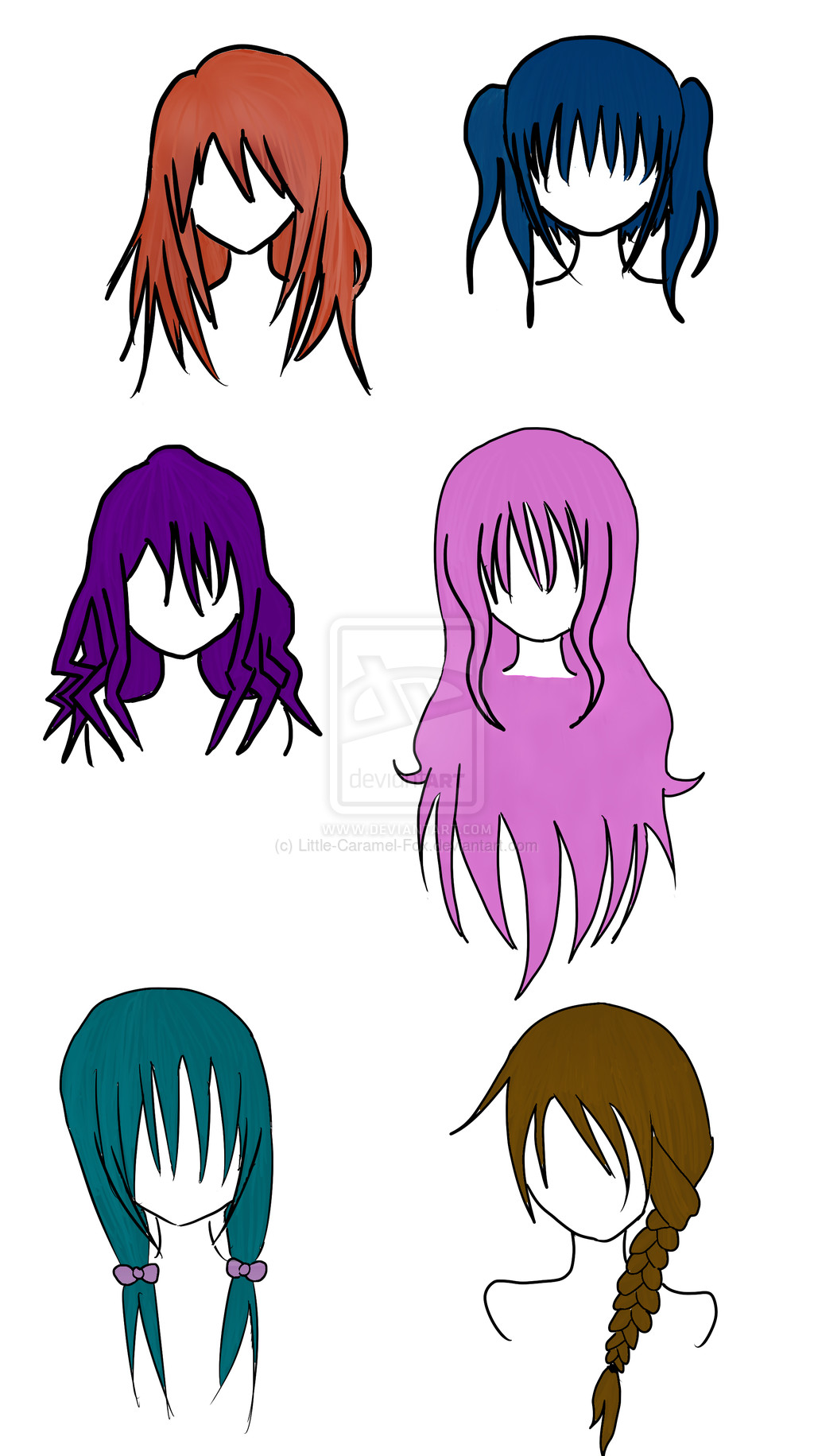 Manga Female Hairstyles
 Anime Female Hairstyles by Little Caramel Fox on DeviantArt