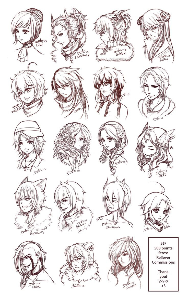 Manga Female Hairstyles
 Drawing Anime Ideas Drawing Arts Sketch