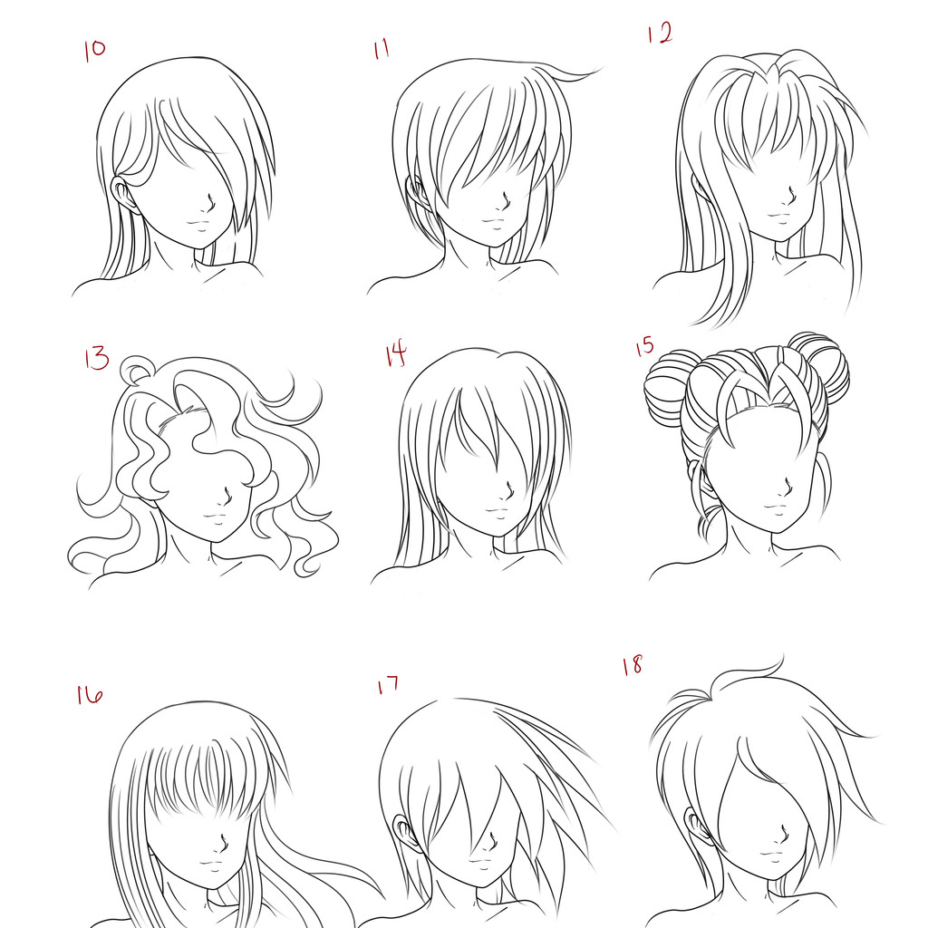 Manga Female Hairstyles
 Anime Female Hair Style 2 by RuuRuu Chan on DeviantArt